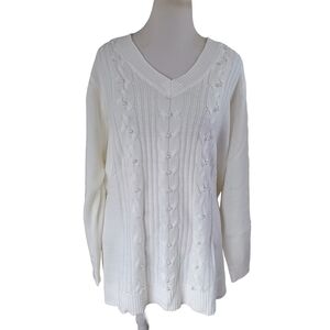 LANE BRYANT CABLE KNIT SWEAYER SIZE 26/28 NWT